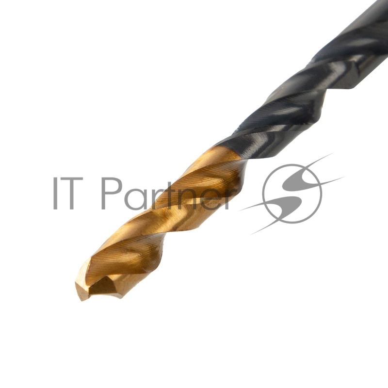 Сверло по металлу, 4,5 мм, HSS-Tin, Golden Tip, 10 шт.// Denzel