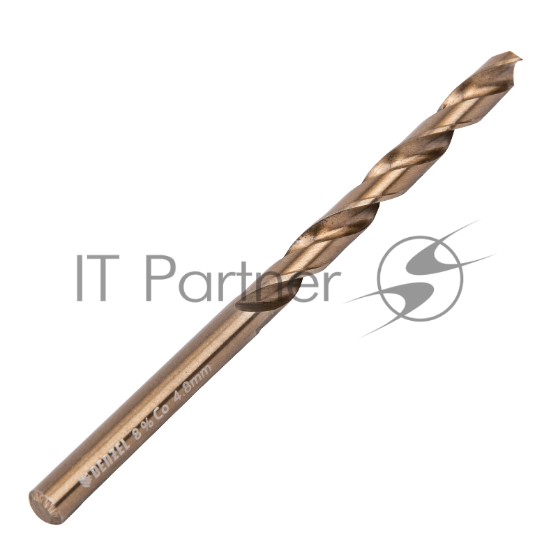Сверло по металлу, 4,8 мм, HSS Co-8%// Denzel