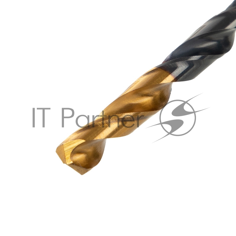 Сверло по металлу, 4,8 мм, HSS-Tin, Golden Tip, 10 шт.// Denzel