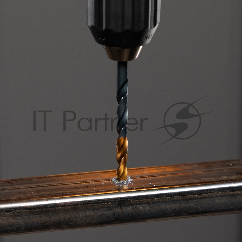 Сверло по металлу, 6,5 мм, HSS-Tin, Golden Tip, 10 шт.// Denzel