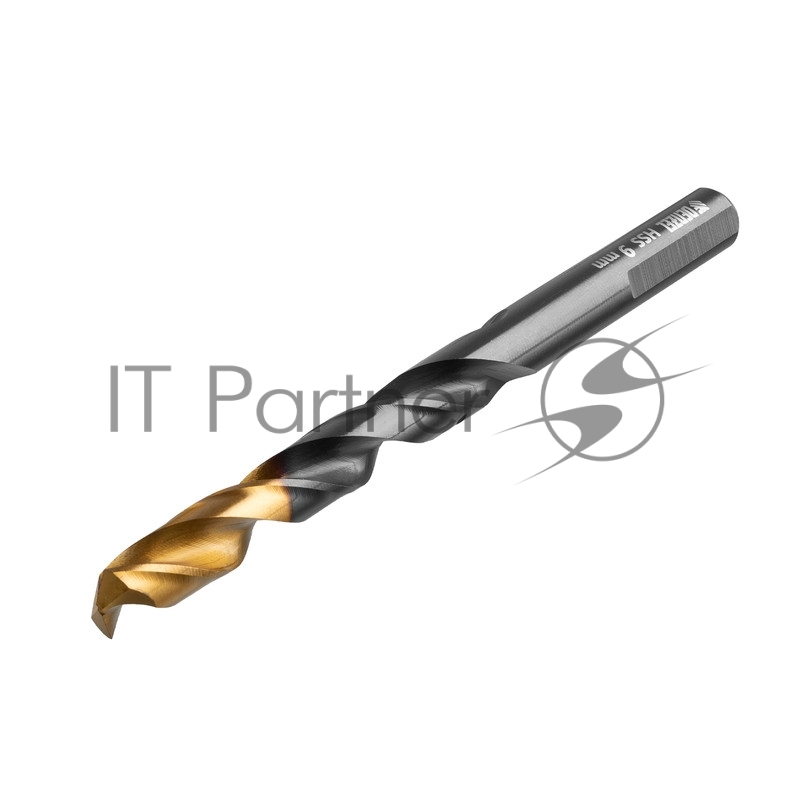 Сверло по металлу, 9 мм, HSS-Tin, Golden Tip, 8 шт.// Denzel