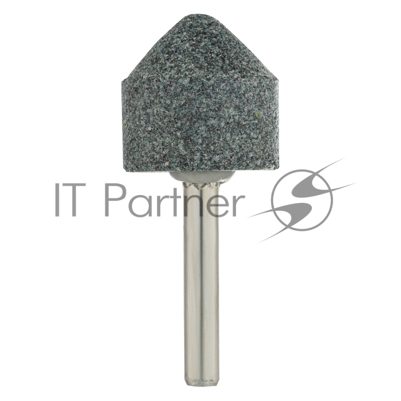 Шарошка абразивная, конус, для дрели, 25 x 25 мм, хвостовик d6 мм, 63С// Denzel