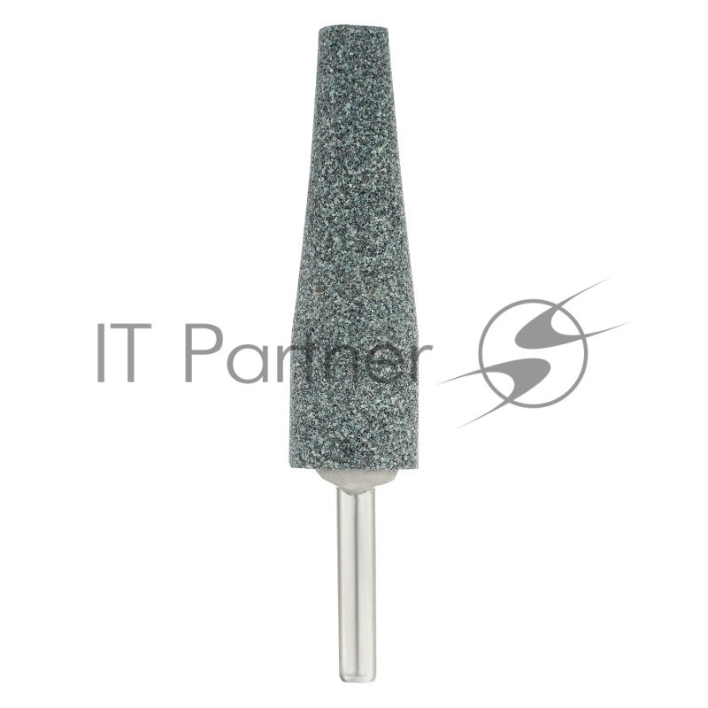 Шарошка абразивная, конус удлиненный, для дрели (ПШМ), 19 x 60 мм, хвостовик d6 мм, 63С// Denzel