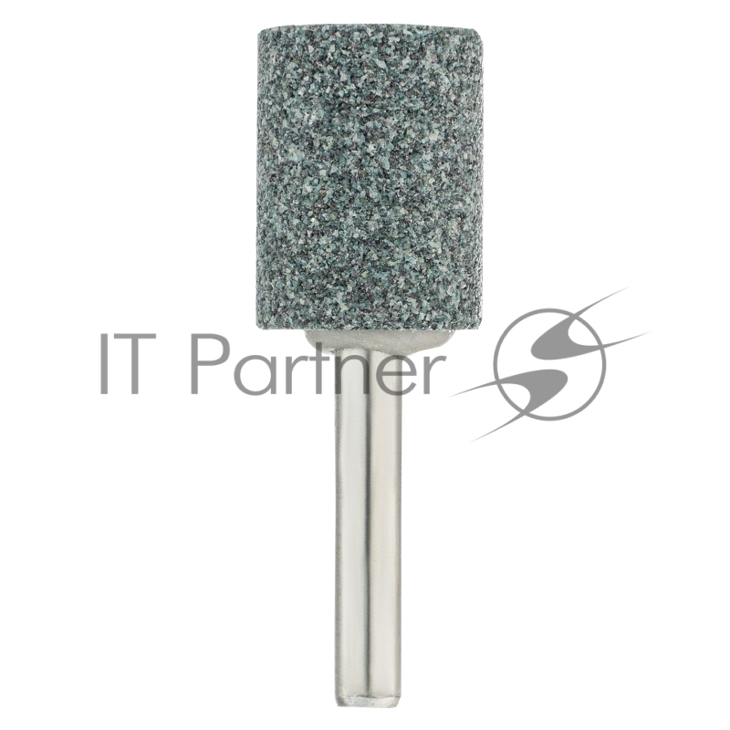 Шарошка абразивная, цилиндр, 19 x 25 мм, для дрели, хвостовик d6 мм, 63С// Denzel