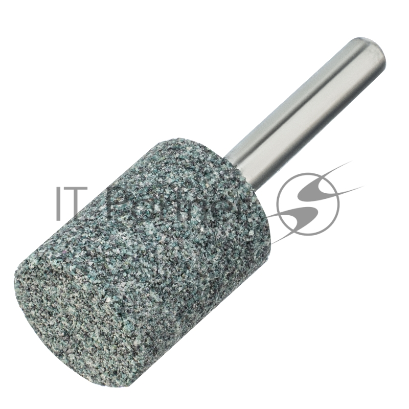 Шарошка абразивная, цилиндр, 19 x 25 мм, для дрели, хвостовик d6 мм, 63С// Denzel