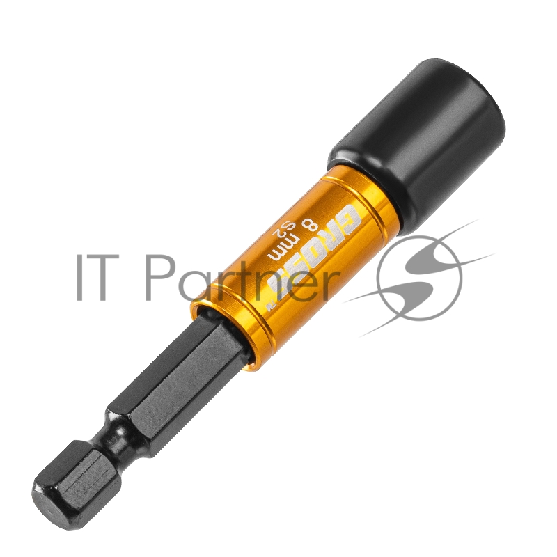 Бита с торцевой головкой, магнит, Nut-Driver, 8 мм, S2// Gross