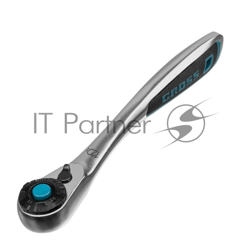 Набор торцевых головок, трещотка 120 зубьев, 12 предметов, 1/4, CrV// Gross