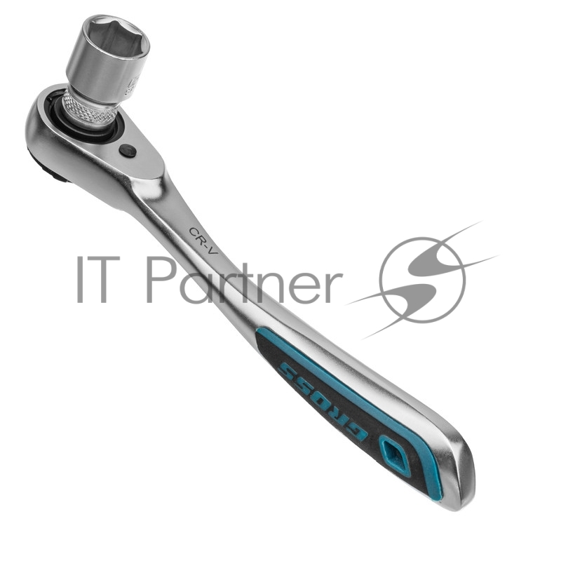 Набор торцевых головок, трещотка 120 зубьев, 12 предметов, 1/4, CrV// Gross