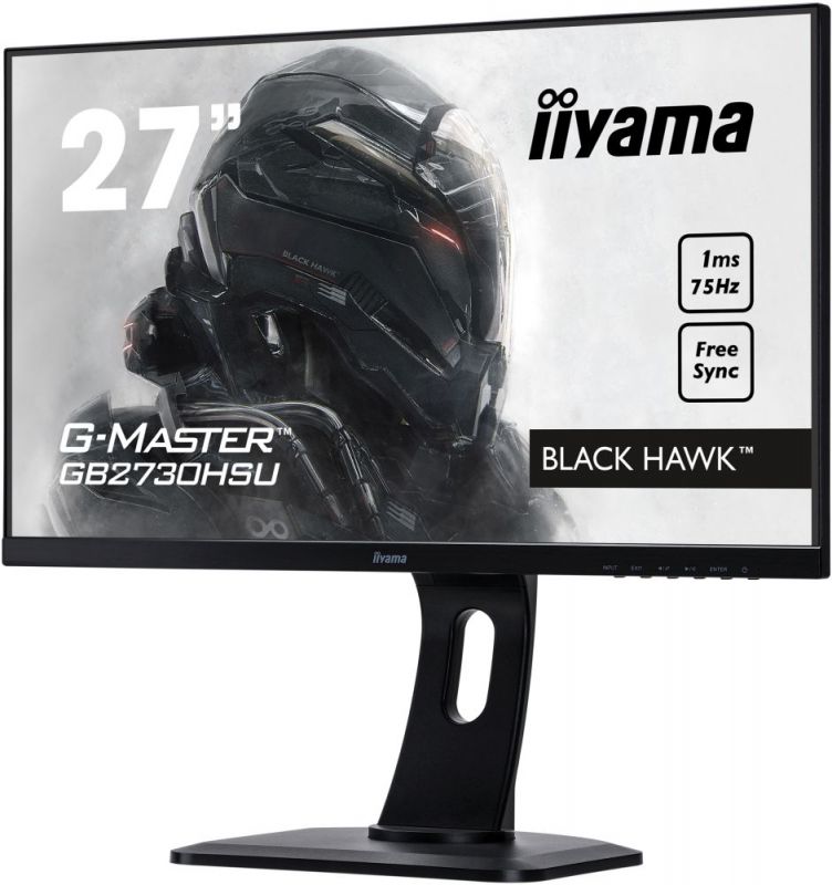 Монитор Iiyama 27 GB2730HSU-B1 черный TN+film LED 1ms 16:9 HDMI M/M матовая HAS 300cd 170гр/160гр 1