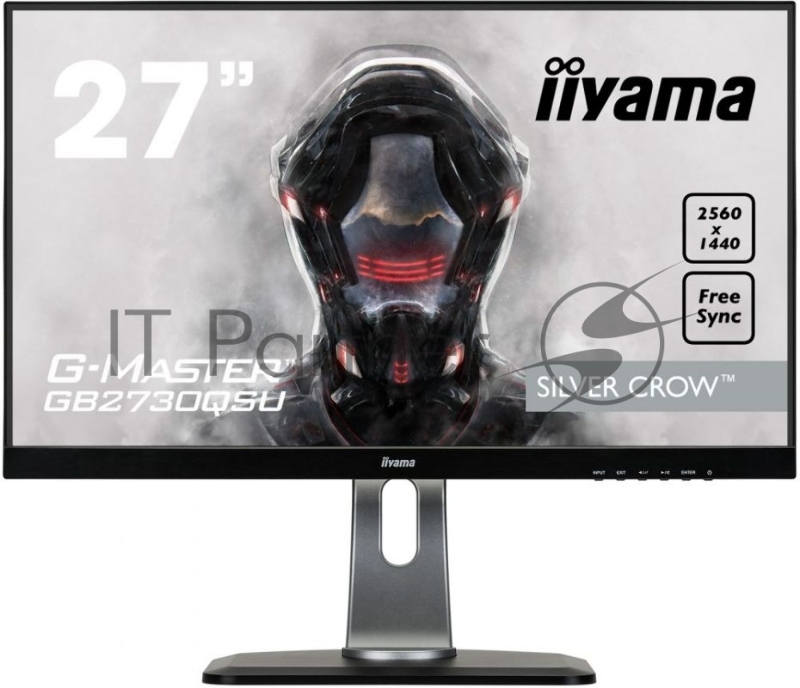 Монитор Iiyama 27 GB2730QSU-B1 черный TN+film LED 1ms 16:9 DVI HDMI M/M матовая HAS Pivot 1000:1 35