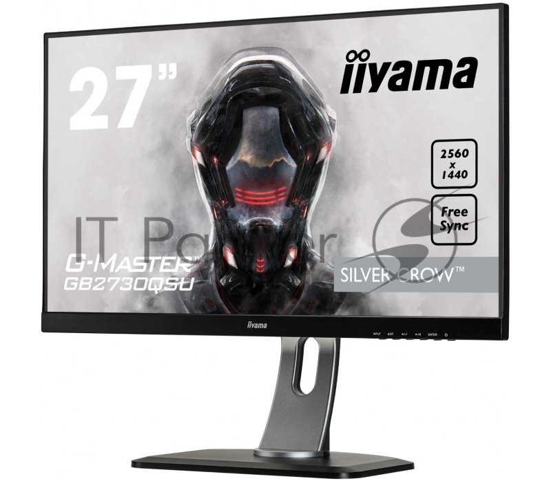 Монитор Iiyama 27 GB2730QSU-B1 черный TN+film LED 1ms 16:9 DVI HDMI M/M матовая HAS Pivot 1000:1 35