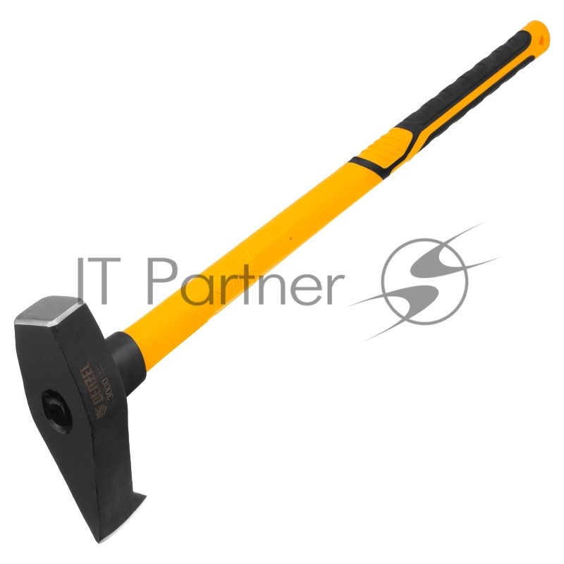 Колун-кувалда 3000 г, кованая, фибергласовая рукоятка c TPR покрытием, 880 мм // Denzel