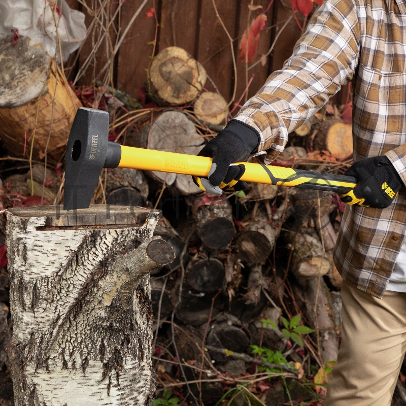 Колун-кувалда 3000 г, кованая, фибергласовая рукоятка c TPR покрытием, 880 мм // Denzel