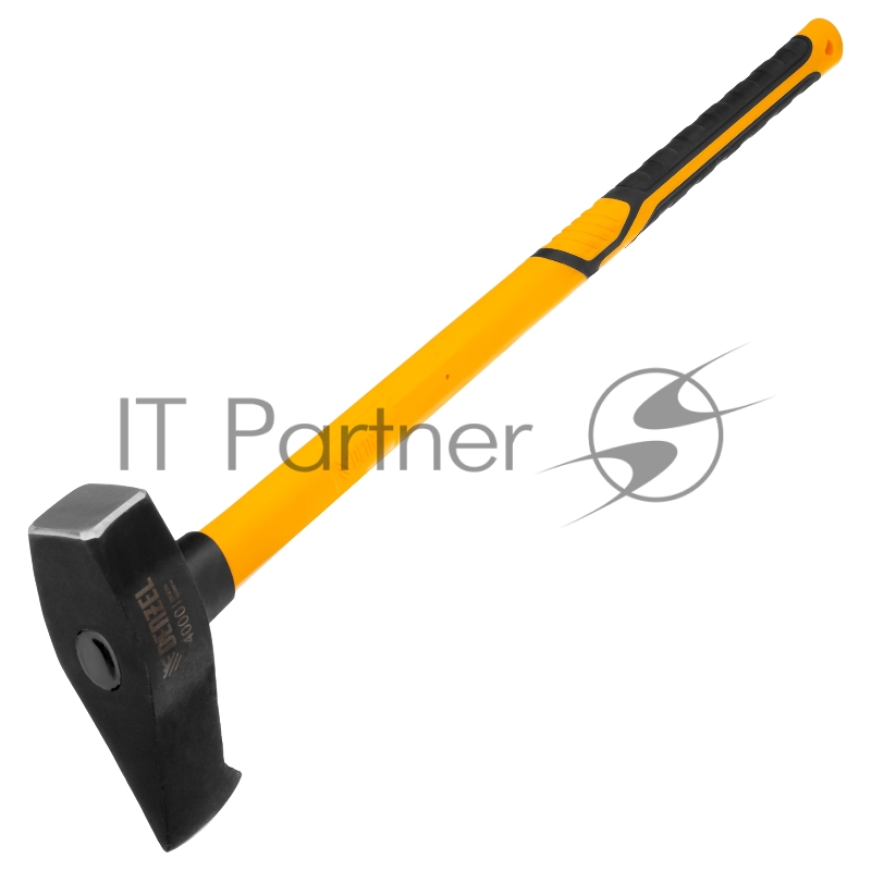 Колун-кувалда 4000 г, кованая, фибергласовая рукоятка c TPR покрытием, 880 мм // Denzel