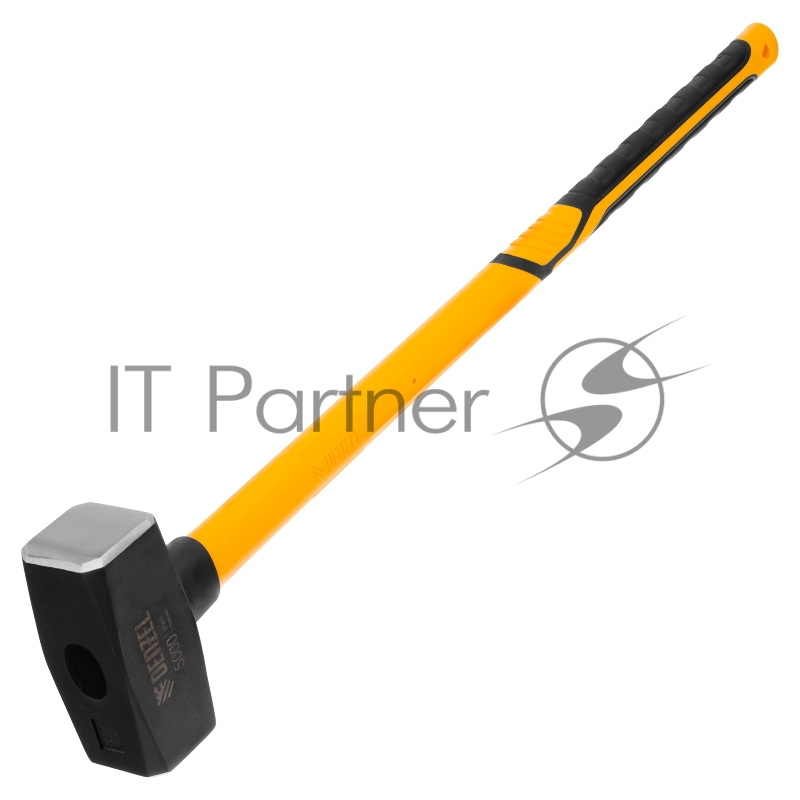 Кувалда 5000 г, кованая, фибергласовая рукоятка c TPR покрытием, 880 мм // Denzel