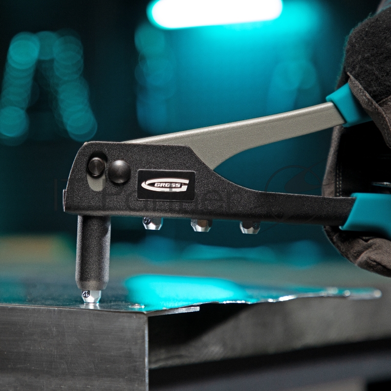 Заклёпочник 258 мм, заклёпки 2,4-4,8 мм// Gross