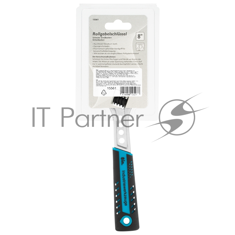 Ключ разводной, 200 мм,CrV, двухкомпонентная ручка// Gross