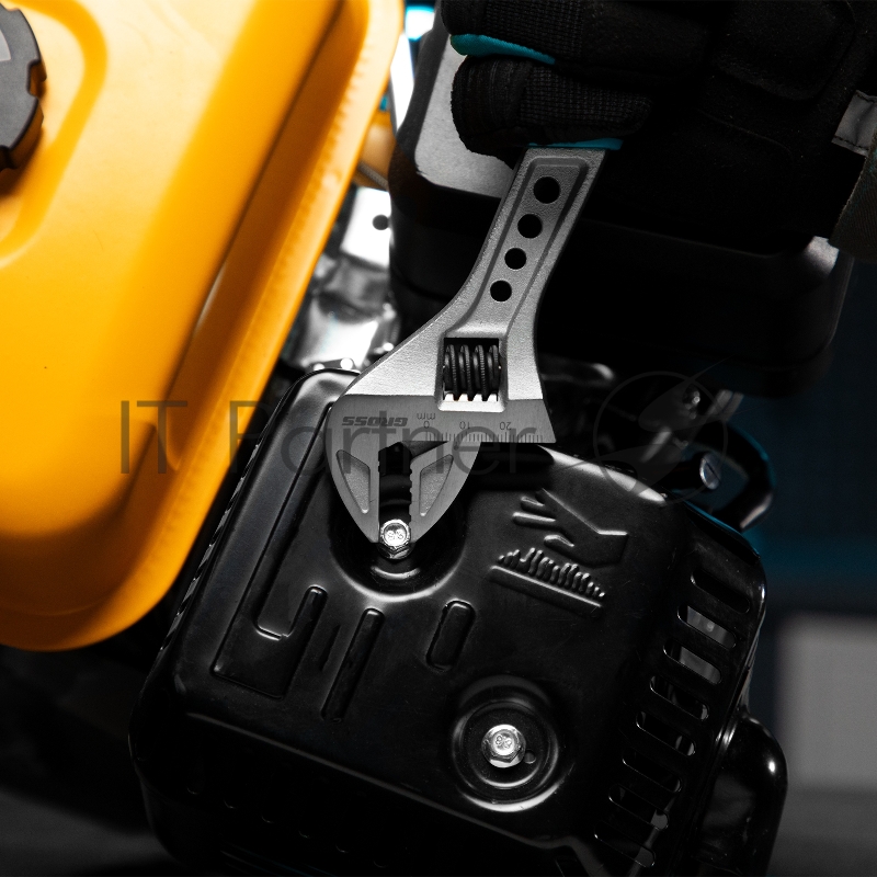 Ключ разводной, 200 мм,CrV, двухкомпонентная ручка// Gross