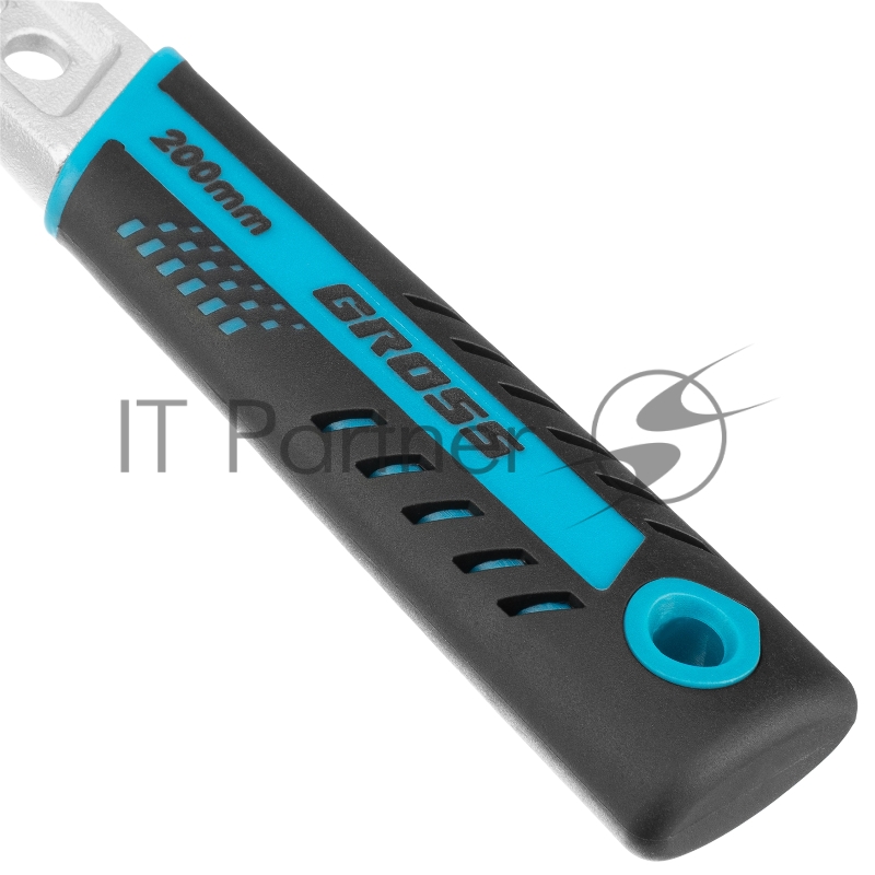 Ключ разводной, 200 мм,CrV, двухкомпонентная ручка// Gross