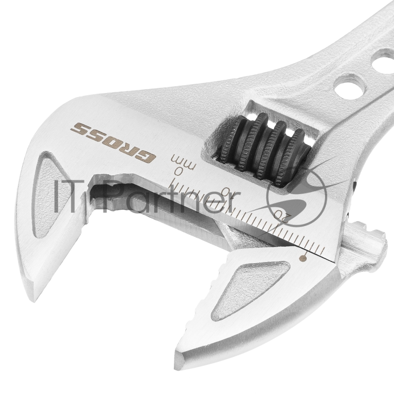 Ключ разводной, 200 мм,CrV, двухкомпонентная ручка// Gross