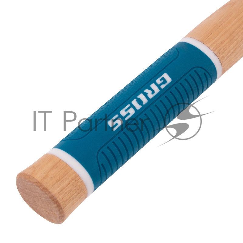 Молоток-гвоздодер, 380 г, угол 75, магнит, обрезиненная рукоятка AMERICAN HICKORY // GROSS