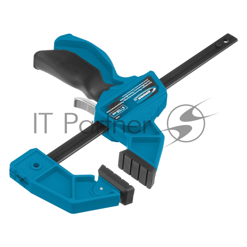 Струбцина реечная,быстрозажимная,пистоле типа,пошаг.механизм,пластиковый корпус,150мм// Gross
