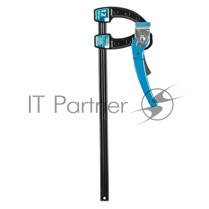 Струбцина реечная быстрозажимная,металлический корпус,рычажный храповый механизм,12/ 300 мм// Gross