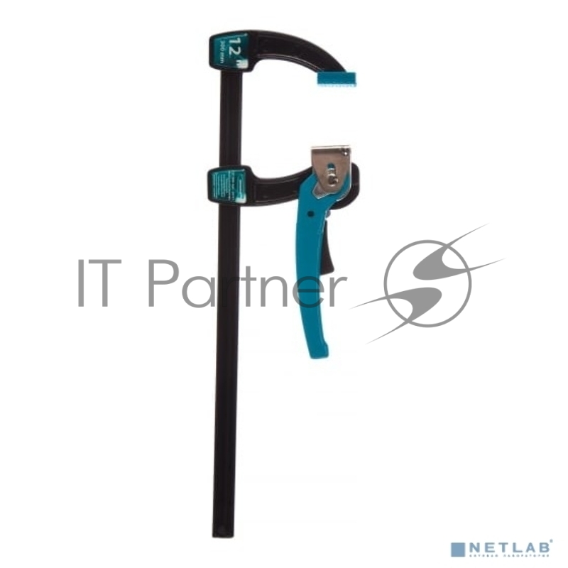 Струбцина реечная быстрозажимная,металлический корпус,рычажный храповый механизм,12/ 300 мм// Gross