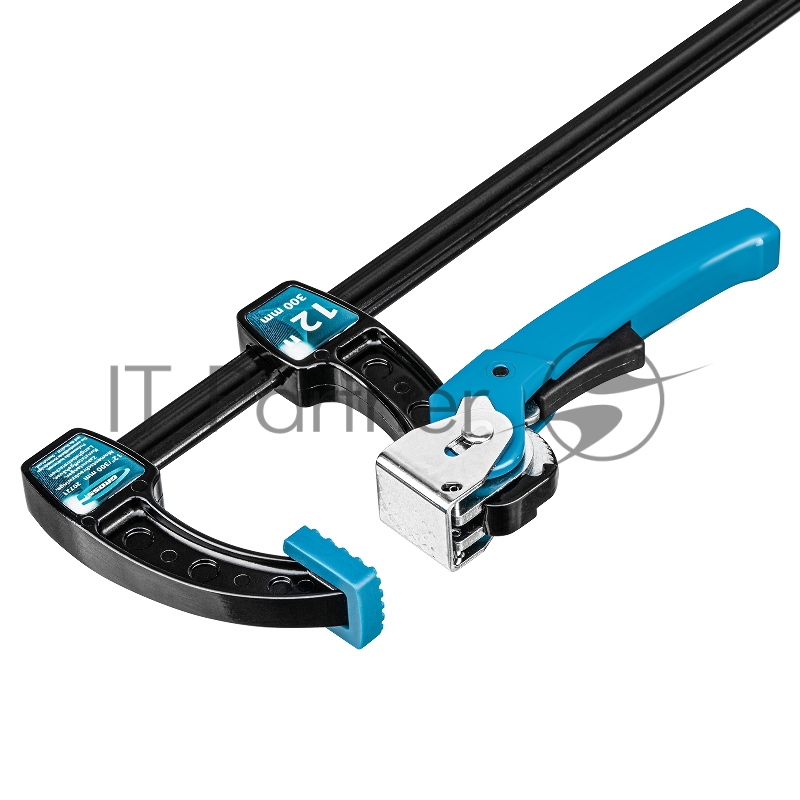 Струбцина реечная быстрозажимная,металлический корпус,рычажный храповый механизм,12/ 300 мм// Gross