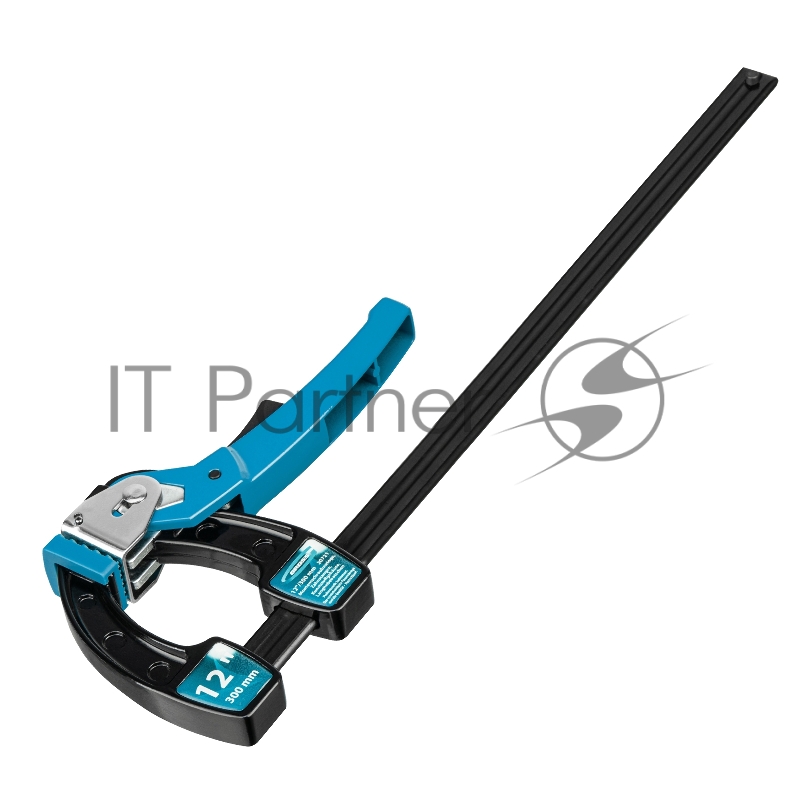 Струбцина реечная быстрозажимная,металлический корпус,рычажный храповый механизм,12/ 300 мм// Gross