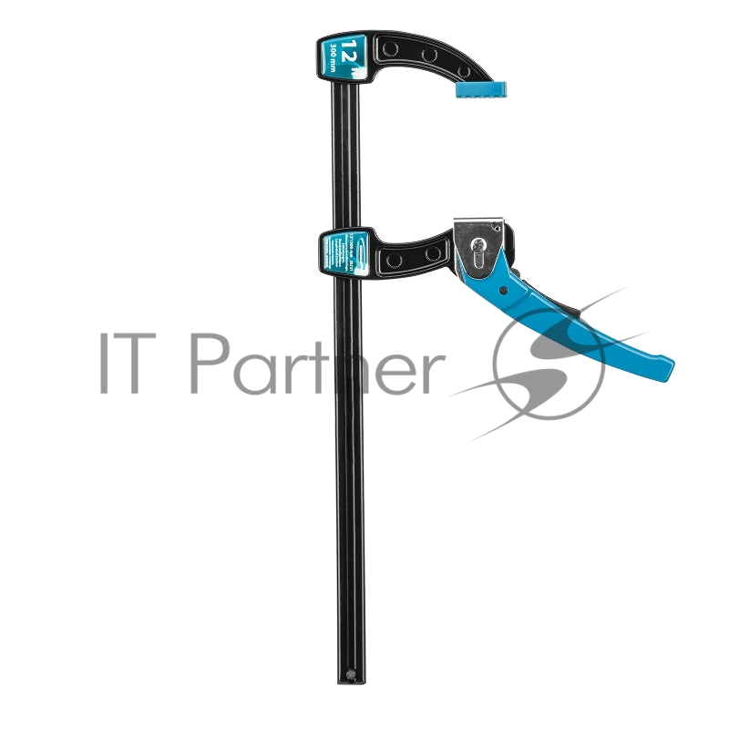 Струбцина реечная быстрозажимная,металлический корпус,рычажный храповый механизм,12/ 300 мм// Gross