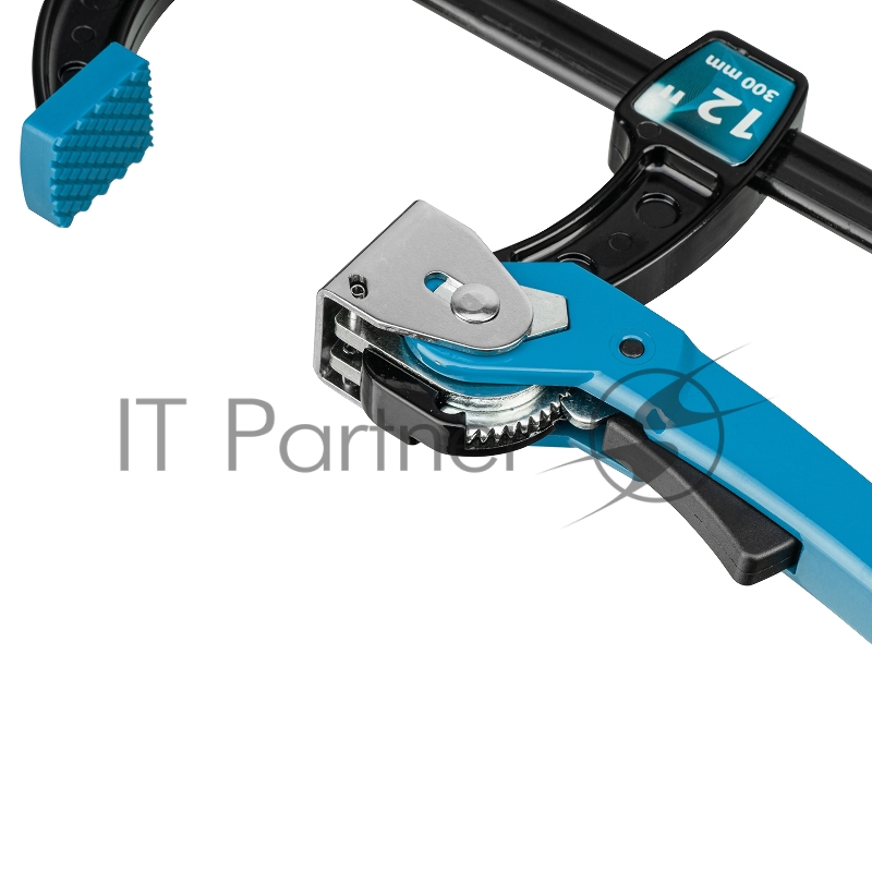 Струбцина реечная быстрозажимная,металлический корпус,рычажный храповый механизм,12/ 300 мм// Gross