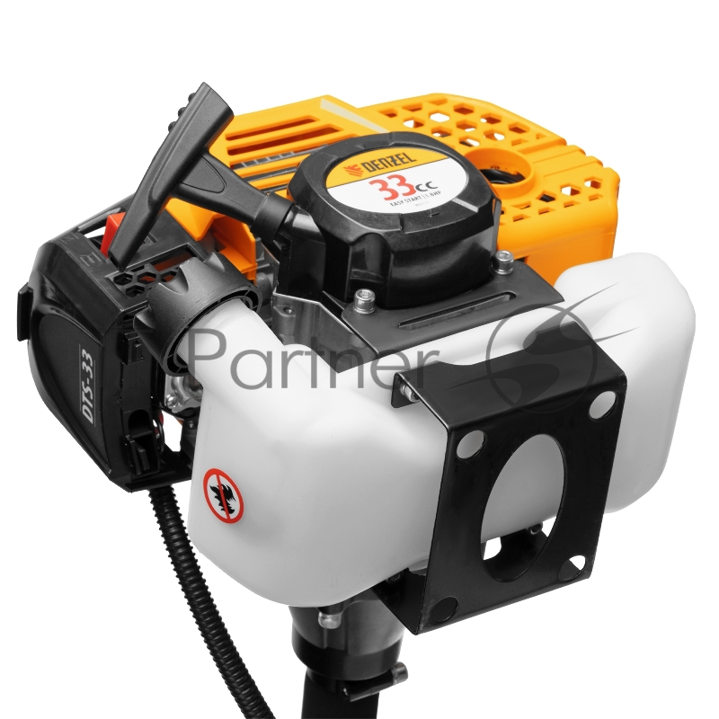 Триммер бензиновый DTS-33, 33 см3, неразъемная штанга, состоит из 2 частей// Denzel