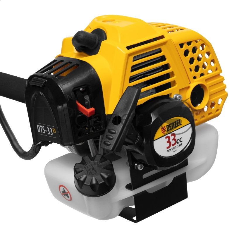 Триммер бензиновый DTS-33S, 33 см3, разъемная штанга, состоит из 2 частей// Denzel