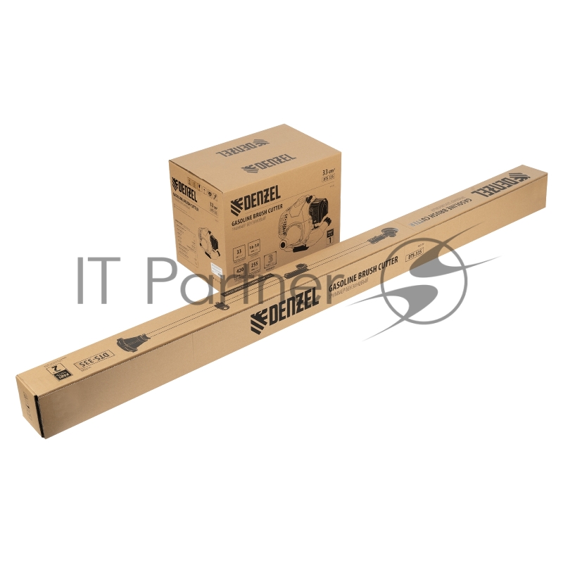 Триммер бензиновый DTS-33S, 33 см3, разъемная штанга, состоит из 2 частей// Denzel