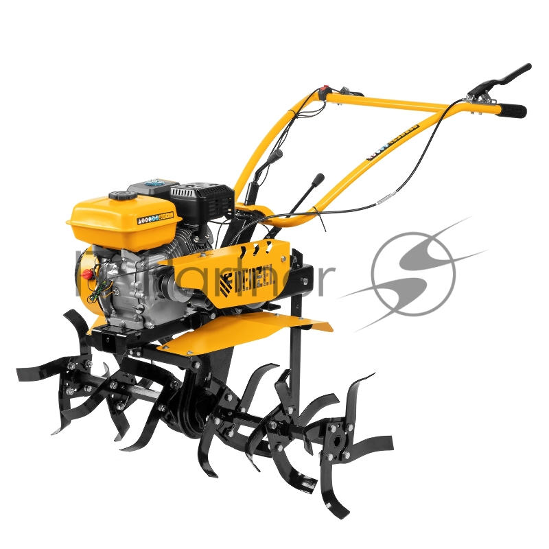 Мотоблок DPT-270S, 7 л.с., ремен.сцеп, фрез 3х4, ШОМ, передачи 2В/1Н// Denzel