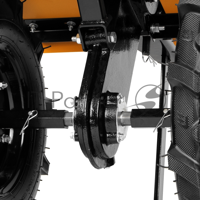 Мотоблок DPT-270S, 7 л.с., ремен.сцеп, фрез 3х4, ШОМ, передачи 2В/1Н// Denzel