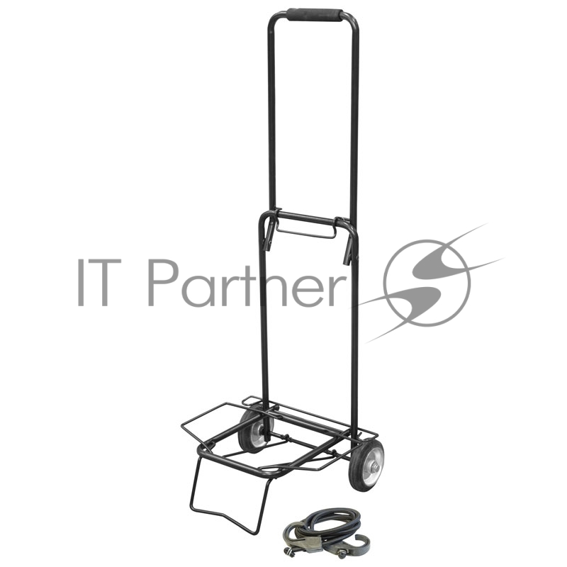 Тележка Рыжий кот BX-20ZP черная, металл. колеса (20 кг)