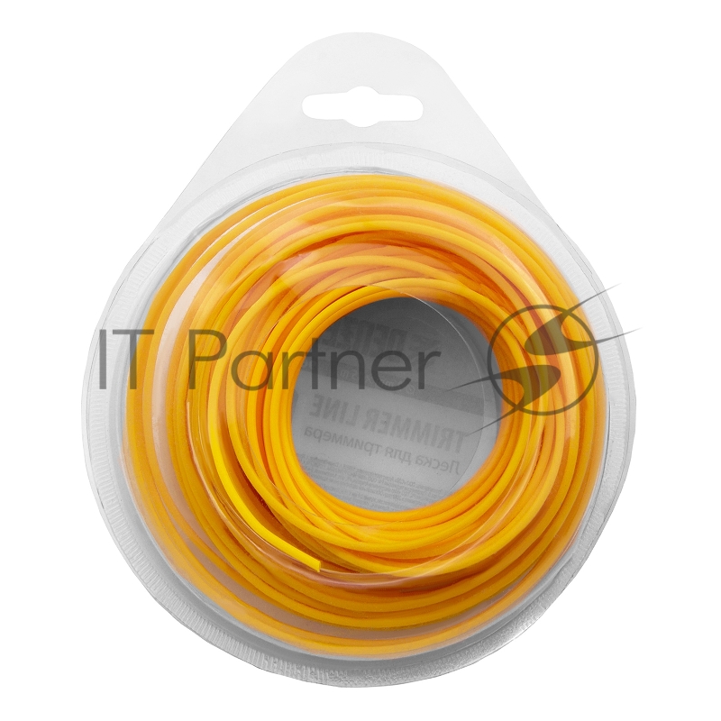 Леска для триммера квадратная, 2.0мм х 15м, блистер Россия// Denzel