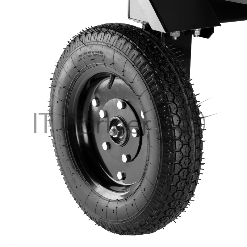 Прицеп для мотоблока TT-500, оцинк., груз. 500 кг, рег. сцепка, колеса 4.00-10, в упаковке// Denzel