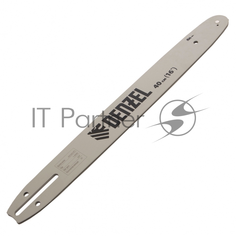 Шина для бензопилы DGS-4516, длина 40 см (16), шаг 3/8, паз 1,3 мм, 57 звеньев// Denzel