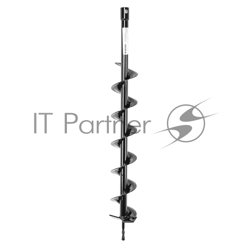 Шнек для грунта E-100, диаметр 100мм, длина 800мм,соединение 20мм, несъёмный нож// Denzel