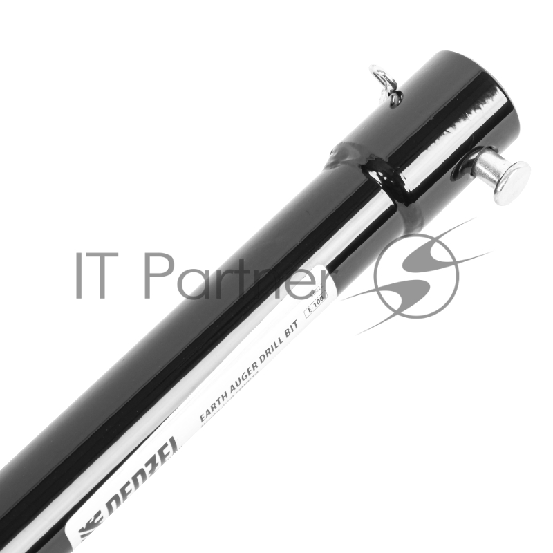 Шнек для грунта E-100, диаметр 100мм, длина 800мм,соединение 20мм, несъёмный нож// Denzel