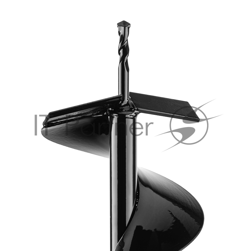 Шнек для грунта E-150, диаметр 150мм, длина 800мм,соединение 20мм, несъёмный нож// Denzel