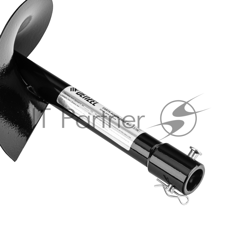 Шнек для грунта E-150, диаметр 150мм, длина 800мм,соединение 20мм, несъёмный нож// Denzel