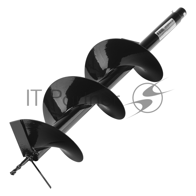 Шнек для грунта E-200, диаметр 200мм, длина 800мм,соединение 20мм, несъёмный нож// Denzel