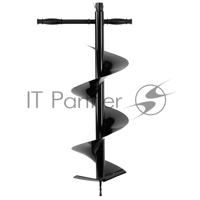 Шнек для грунта E-250, диаметр 250мм, длина 800мм,соединение 20мм, несъёмный нож// Denzel