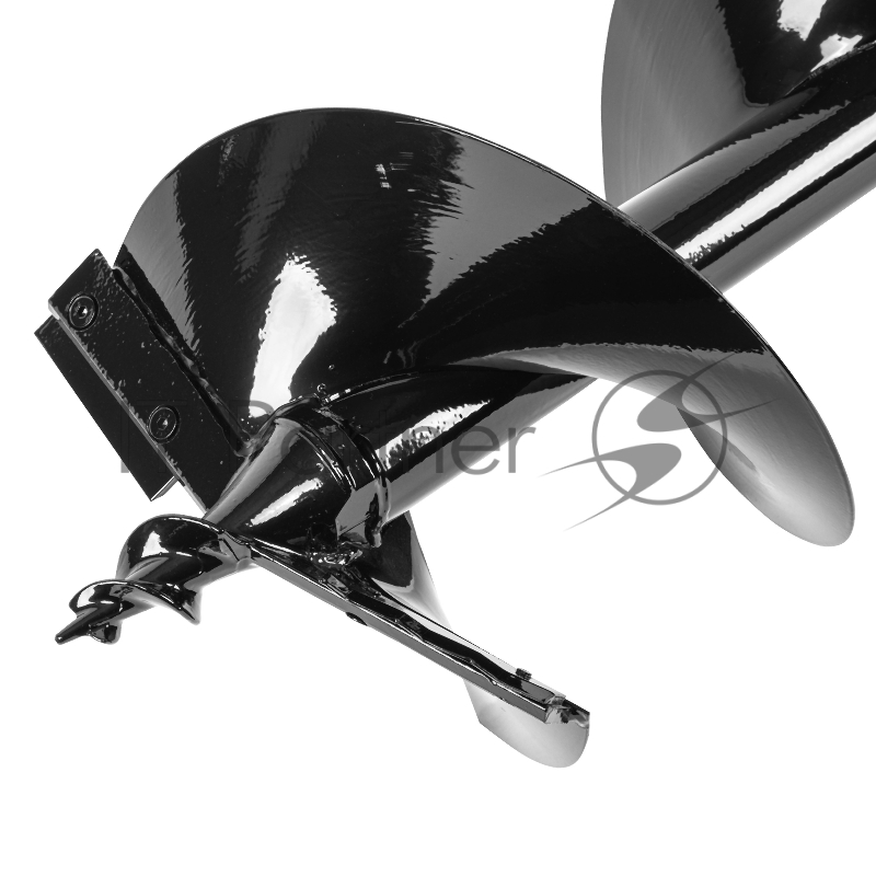 Шнек для грунта ER-250, диаметр 250мм, длина 800мм,соединение 20мм, съёмный нож// Denzel