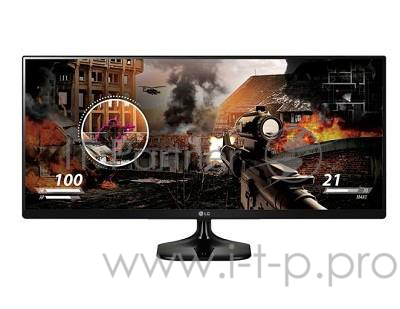 Монитор LG 25 25UM58-P черный IPS LED 21:9 HDMI матовая 250cd 2560x1080 FHD 4кг