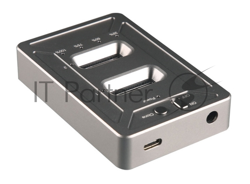 Док-станция SSD AgeStar 31CBNV2C NVMe USB3.1 алюминий серый M2 2280 M-key